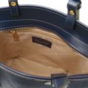Glacette Suede Leather Bucket bag Dark Blue TL142261