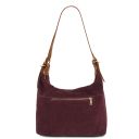 Sierra Bolso de asa Larga en Piel Agamuzada Bordeaux TL142419