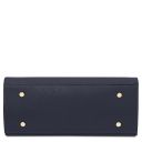 Origami Leather Tote Dark Blue TL142507