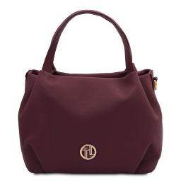 Nora Borsa a Mano in Pelle Morbida Bordeaux TL142372