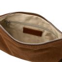 Nomade Bolso Noche en Piel de Gamuza con Flecos Cognac TL142495
