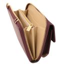 Urania Portefeuille/supporte Pour Téléphone en Cuir Avec Bandoulière Bordeaux TL142433