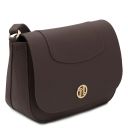 Sella Bolso con Badolera en Piel Marrón oscuro TL142506