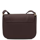 Sella Schultertasche aus Leder Dunkelbraun TL142506