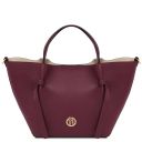 Legame Sac Shopping en Cuir - Grand Modèle Bordeaux TL142481