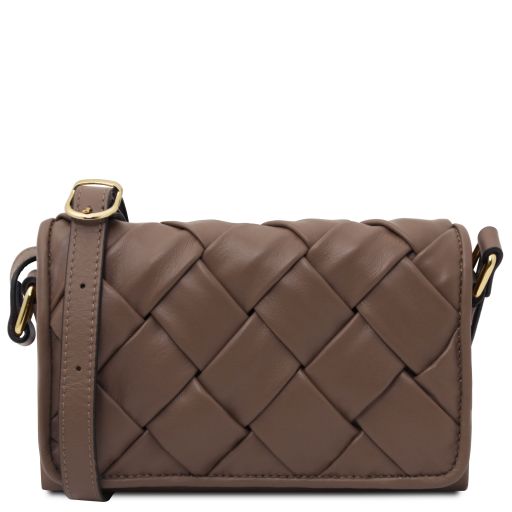 Tarte Sac Bandoulière en Cuir Taupe foncé TL142518