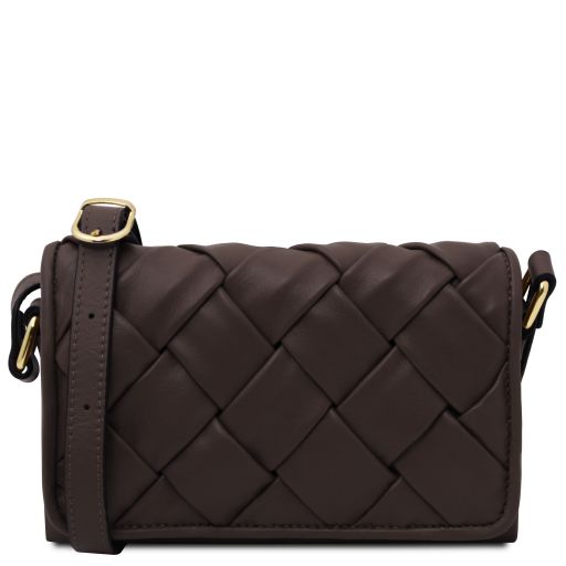 Tarte Sac Bandoulière en Cuir Marron foncé TL142518
