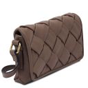 Tarte Leather Shoulder bag Dark Taupe TL142518