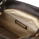 Nomade Suede Leather Fringe Shoulder bag Dark Brown TL142512