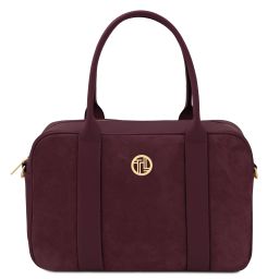 Stephany Leather Handbag Bordeaux TL142511