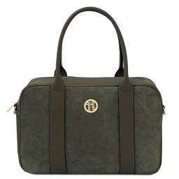 Stephany Sac Cabas en Cuir Vert Forêt TL142511