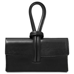 TL Bag Bolso Noche en Piel Metallic Negro TL141993