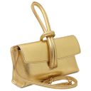 TL Bag Metallic Leather Clutch Gold TL141993