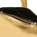 TL Bag Metallic Leather Clutch Gold TL141993