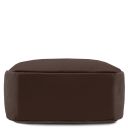 Itaca Leather Backpack and Soft Leather Toiletry Case Dark Brown TL142523