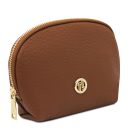 Itaca Mochila en Piel y Neceser en Piel Suave Cognac TL142523