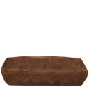 Nomade Pochette in Pelle Scamosciata con Frange Cognac TL142496