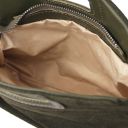 Nomade Suede Leather Fringe Clutch Forest Green TL142496