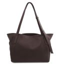 TL Bag Soft Leather Shopping bag Dark Brown TL142230
