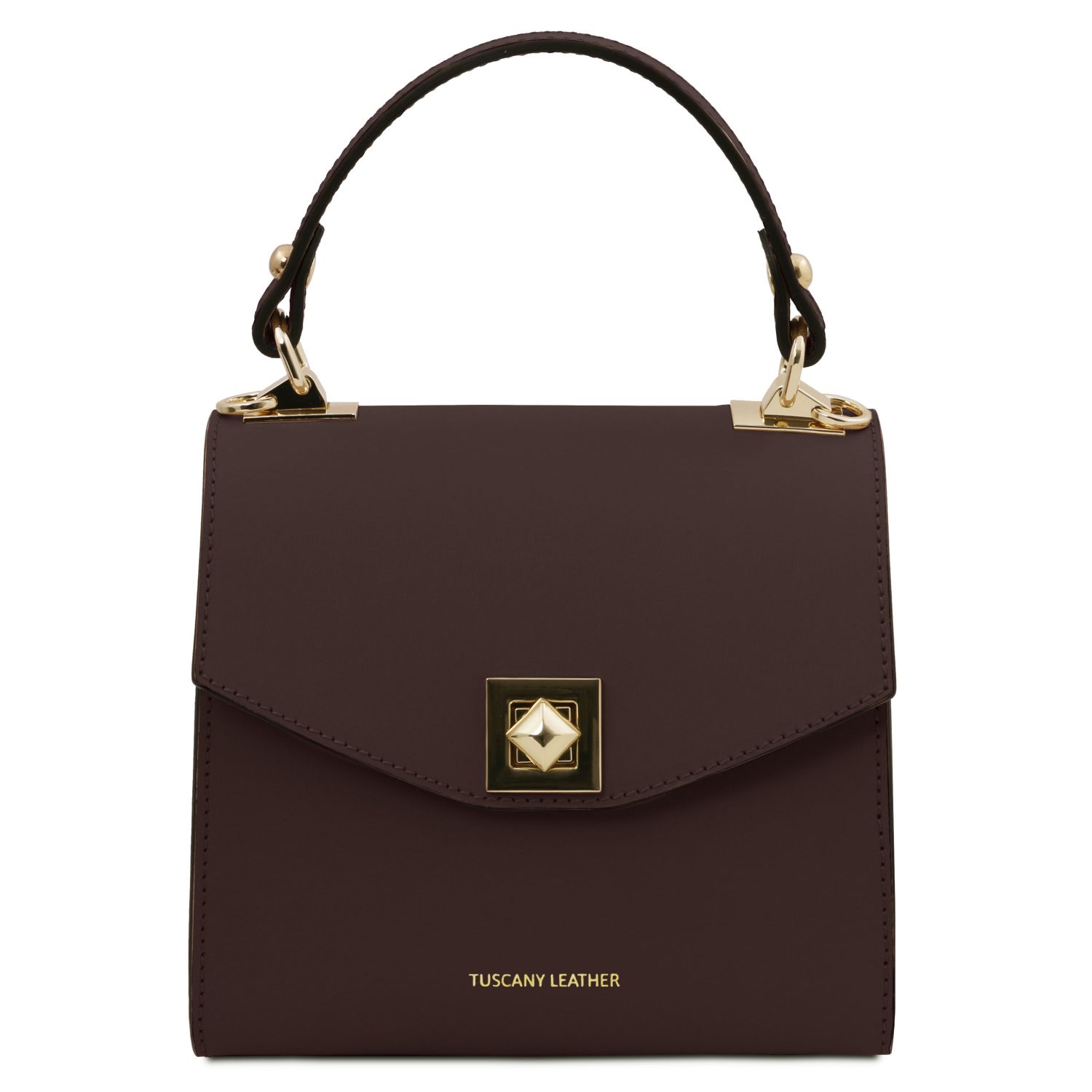 Borsa a mano in pelle Testa di Moro