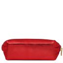 Vera Soft Metallic Leather Toiletry Case Red TL142520