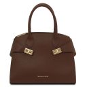 Formentera Leather Handbag and Soft Leather Toiletry Case Coffee TL142524