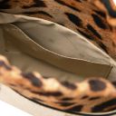 Croque Borsa a Mano in Pelle Effetto Cocco Beige TL142510