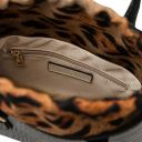 Croque Bolso a Mano en Piel Efecto Coco Negro TL142510