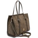 Frame Suede Leather Shoulder bag Темный серо-коричневый TL142513