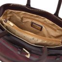 Tenace Suede Leather Handbag Bordeaux TL142525