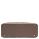 Tenace Suede Leather Handbag Dark Taupe TL142525