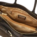 Tenace Borsa a Mano in Pelle Scamosciata Testa di Moro TL142525