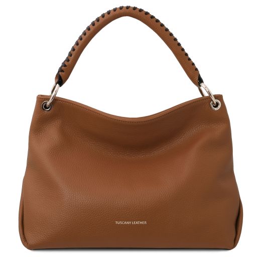 TL Bag Soft Leather Shoulder bag Cognac TL142087