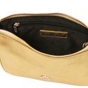 Parfait Bolso Noche en Piel Metallic con Bandolera Gold TL142543