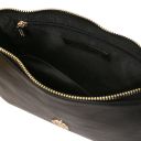 Parfait Metallic Leather Clutch Black TL142543