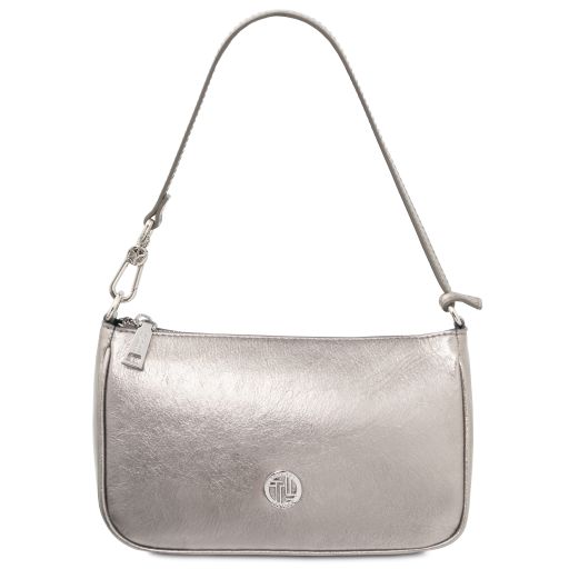 Parfait Sac à Main en Cuir Metallic Argent TL142543