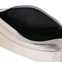 Parfait Metallic Leather Clutch Silver TL142543