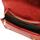 Opera Metallic Leather With Chain Strap Red TL142519