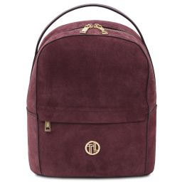 Volta Suede Leather Backpack Bordeaux TL142517