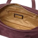 Eclaire Suede Leather Shoulder bag Bordeaux TL142516
