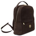 Volta Suede Leather Backpack Dark Brown TL142517