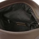 London Soft Leather Backpack Dark Taupe TL142502