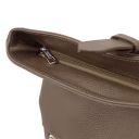 London Rucksack aus Weichem Leder Dunkel Taupe TL142502