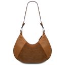 Goccia Leather Hobo bag Cognac TL142515