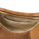Goccia Beuteltasche aus Leder Cognac TL142515