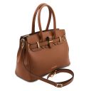 TL Bag Bolso a Mano en Piel Cognac TL142174