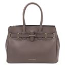 TL Bag Leather Handbag Dark Taupe TL142174