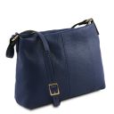 TL Bag Sac Bandoulière en Cuir Souple Bleu foncé TL142007