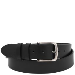 Cintura in Pelle Artigianale 40mm per Jeans Nero TL142527