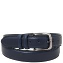 Classic Tuscan Padded Leather Belt 40mm Dark Blue TL142529